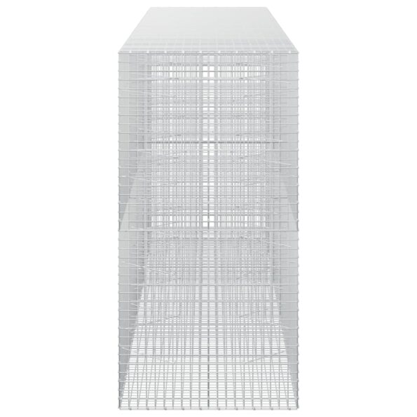 vidaXL Gabión s drôtom 3,5 mm a sieťou 5x5 cm 450x100x200 cm – Obrázok 4