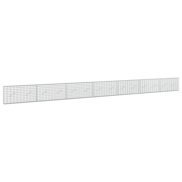vidaXL Gabión s drôtom 3,5 mm a sieťou 5x10 cm 700x10x50 cm – Obrázok 2