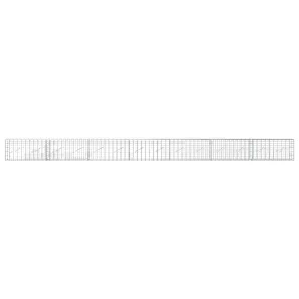 vidaXL Gabión s drôtom 3,5 mm a sieťou 5x10 cm 700x10x50 cm – Obrázok 3