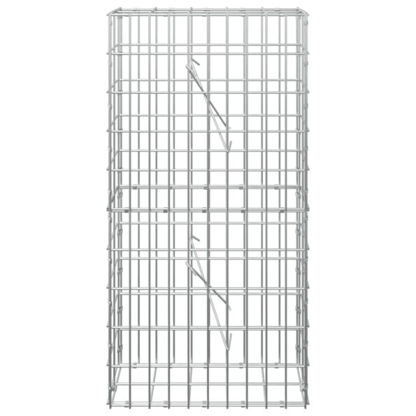 vidaXL Gabión s drôtom 3,5 mm a sieťou 5x10 cm 50x10x100 cm – Obrázok 3
