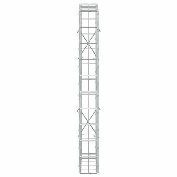 vidaXL Gabión s drôtom 3,5 mm a sieťou 5x10 cm 50x10x100 cm – Obrázok 4