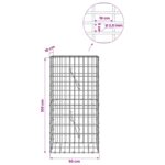 vidaXL Gabión s drôtom 3,5 mm a sieťou 5x10 cm 50x10x100 cm – Obrázok 6