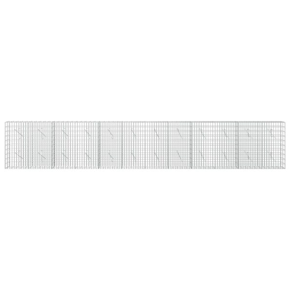 vidaXL Gabión s drôtom 3,5 mm a sieťou 5x10 cm 600x10x100 cm – Obrázok 3
