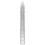 vidaXL Gabión s drôtom 3,5 mm a sieťou 5x10 cm 800x10x100 cm – Obrázok 4