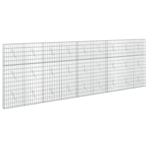 vidaXL Gabión s drôtom 3,5 mm a sieťou 5x10 cm 450x10x150 cm – Obrázok 2