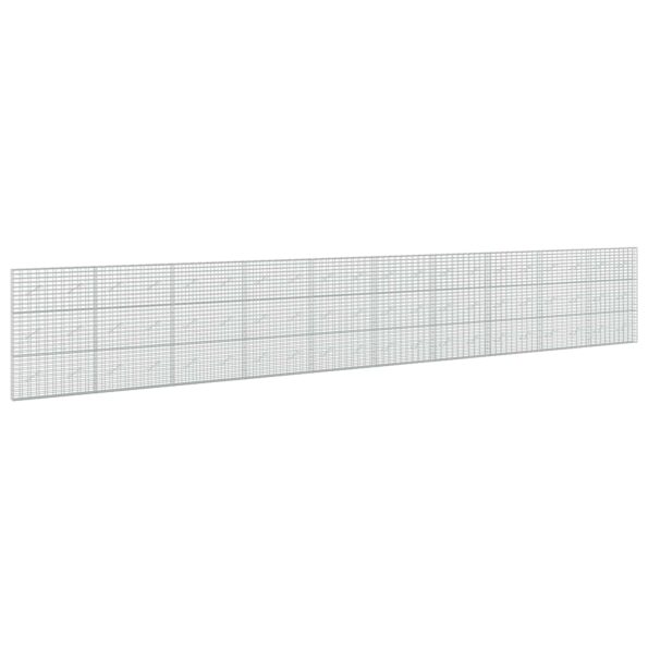 vidaXL Gabión s drôtom 3,5 mm a sieťou 5x10 cm 1000x10x150 cm – Obrázok 2