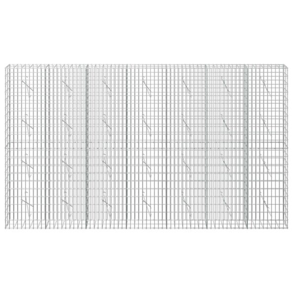 vidaXL Gabión s drôtom 3,5 mm a sieťou 5x10 cm 350x10x200 cm – Obrázok 3