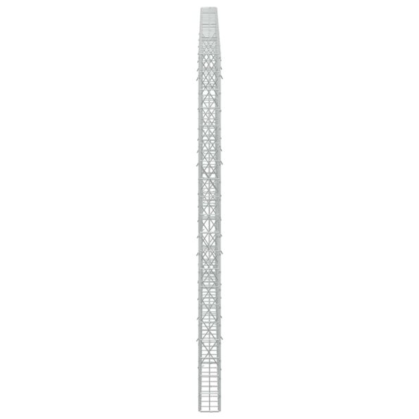 vidaXL Gabión s drôtom 3,5 mm a sieťou 5x10 cm 350x10x200 cm – Obrázok 4