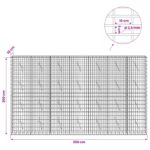 vidaXL Gabión s drôtom 3,5 mm a sieťou 5x10 cm 350x10x200 cm – Obrázok 6