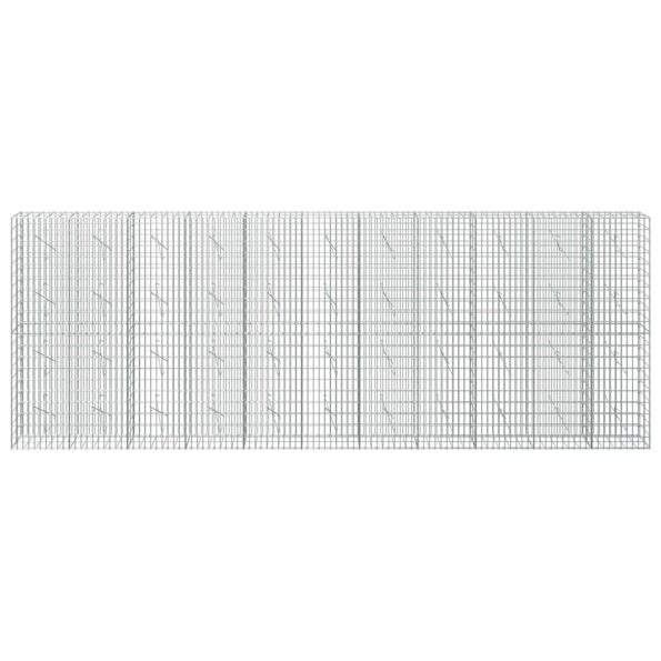 vidaXL Gabión s drôtom 3,5 mm a sieťou 5x10 cm 550x10x200 cm – Obrázok 3