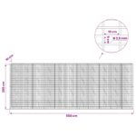 vidaXL Gabión s drôtom 3,5 mm a sieťou 5x10 cm 550x10x200 cm – Obrázok 6