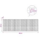 vidaXL Gabión s drôtom 3,5 mm a sieťou 5x10 cm 600x10x200 cm – Obrázok 6