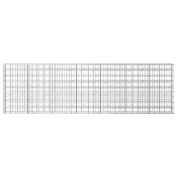 vidaXL Gabión s drôtom 3,5 mm a sieťou 5x10 cm 700x10x200 cm – Obrázok 3