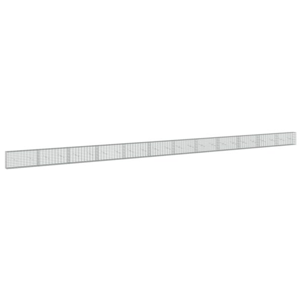 vidaXL Gabión s drôtom 3,5 mm a sieťou 5x10 cm 1200x20x50 cm – Obrázok 2