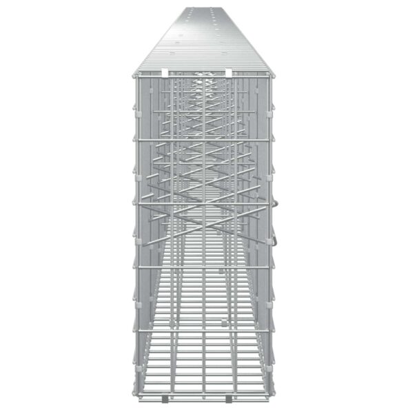 vidaXL Gabión s drôtom 3,5 mm a sieťou 5x10 cm 1200x20x50 cm – Obrázok 4