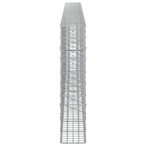 vidaXL Gabión s drôtom 3,5 mm a sieťou 5x10 cm 500x20x100 cm – Obrázok 4