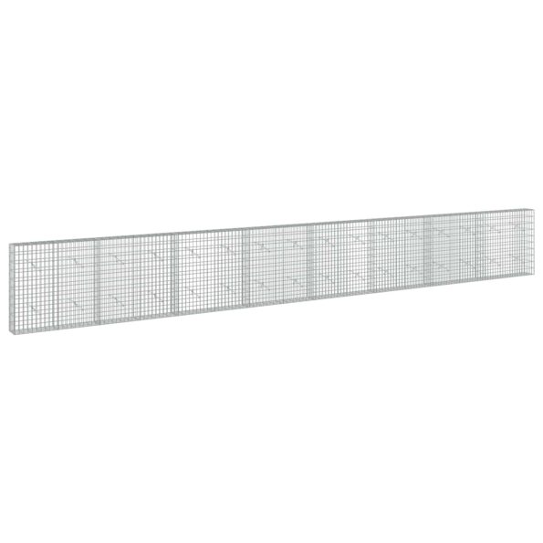 vidaXL Gabión s drôtom 3,5 mm a sieťou 5x10 cm 800x20x100 cm – Obrázok 2