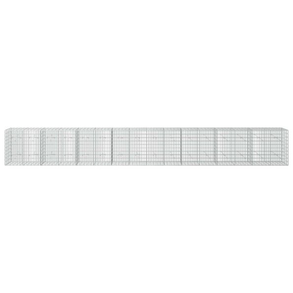 vidaXL Gabión s drôtom 3,5 mm a sieťou 5x10 cm 800x20x100 cm – Obrázok 3