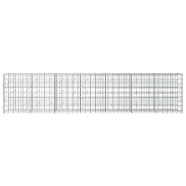 vidaXL Gabión s drôtom 3,5 mm a sieťou 5x10 cm 700x20x150 cm – Obrázok 3