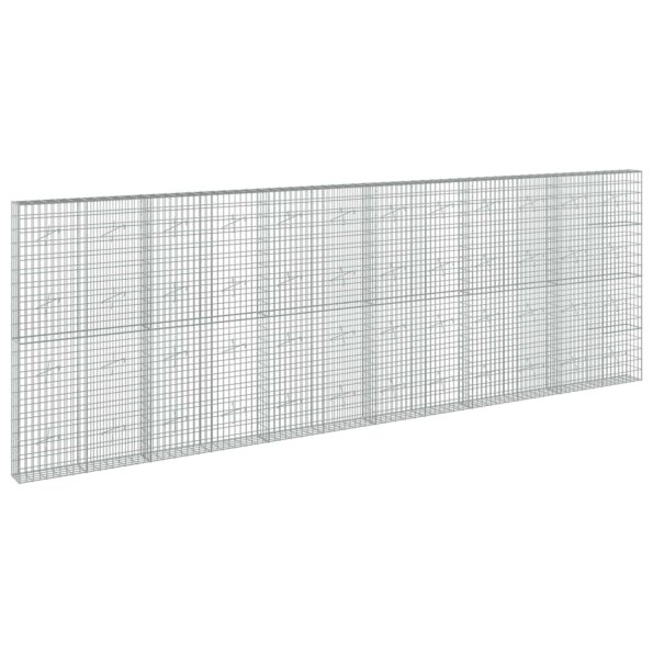 vidaXL Gabión s drôtom 3,5 mm a sieťou 5x10 cm 700x20x200 cm – Obrázok 2