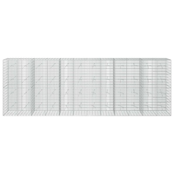 vidaXL Gabión s drôtom 3,5 mm a sieťou 5x10 cm 700x20x200 cm – Obrázok 3