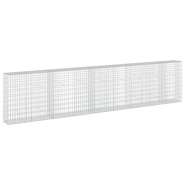 vidaXL Gabión s drôtom 3,5 mm a sieťou 5x10 cm 450x30x100 cm – Obrázok 2