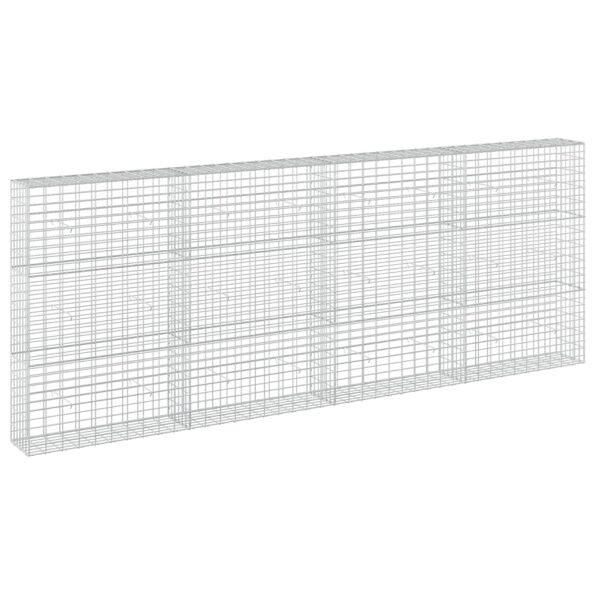 vidaXL Gabión s drôtom 3,5 mm a sieťou 5x10 cm 400x30x150 cm – Obrázok 2