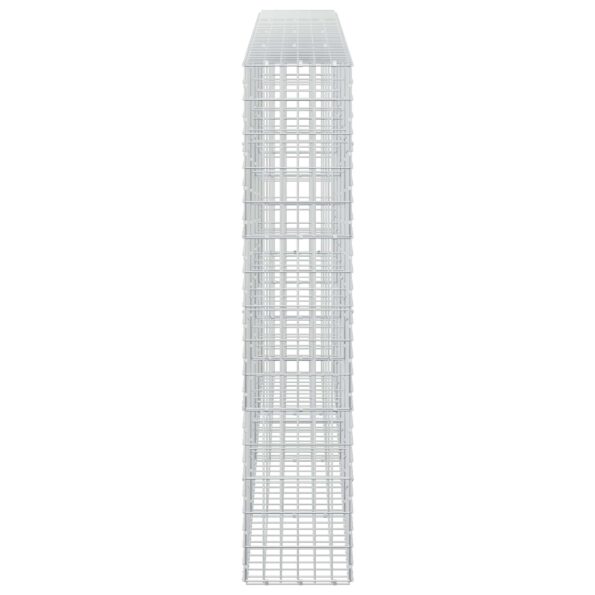 vidaXL Gabión s drôtom 3,5 mm a sieťou 5x10 cm 400x30x150 cm – Obrázok 4