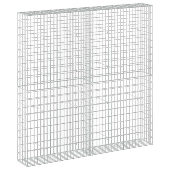 vidaXL Gabión s drôtom 3,5 mm a sieťou 5x10 cm 200x30x200 cm – Obrázok 2
