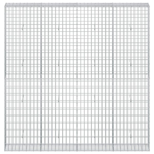 vidaXL Gabión s drôtom 3,5 mm a sieťou 5x10 cm 200x30x200 cm – Obrázok 3