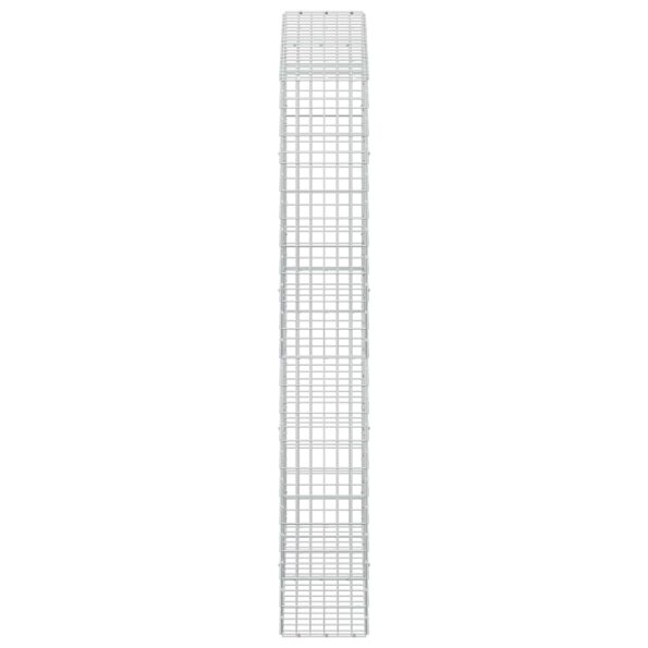 vidaXL Gabión s drôtom 3,5 mm a sieťou 5x10 cm 200x30x200 cm – Obrázok 4