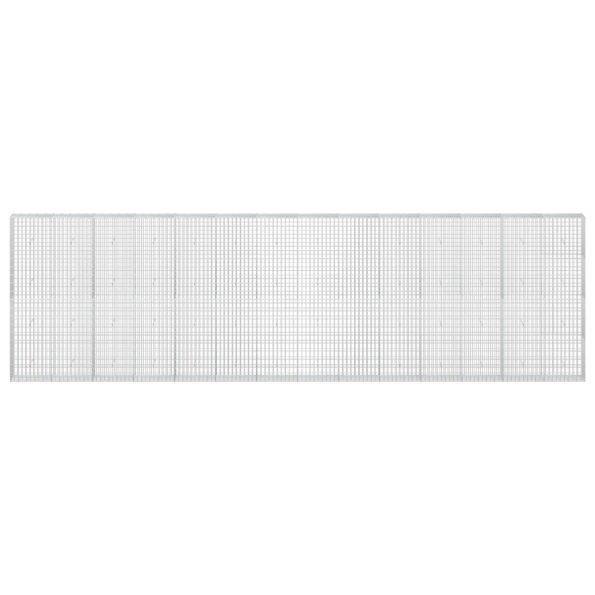 vidaXL Gabión s drôtom 3,5 mm a sieťou 5x10 cm 700x30x200 cm – Obrázok 3