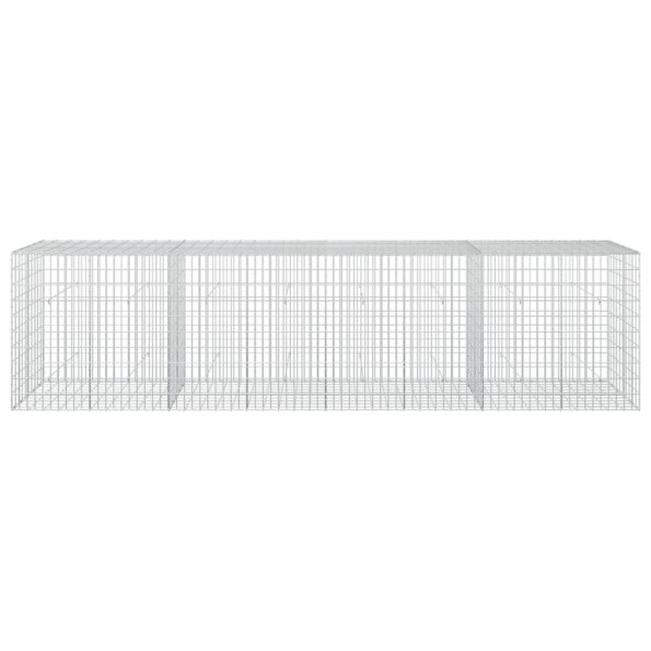 vidaXL Gabión s drôtom 3,5 mm a sieťou 5x10 cm 400x50x100 cm – Obrázok 3