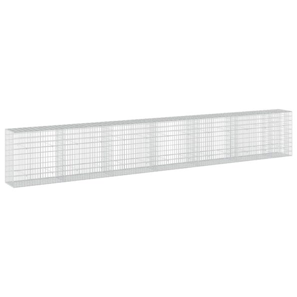 vidaXL Gabión s drôtom 3,5 mm a sieťou 5x10 cm 650x50x100 cm – Obrázok 2