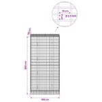 vidaXL Gabión s drôtom 3,5 mm a sieťou 5x10 cm 100x50x200 cm – Obrázok 6