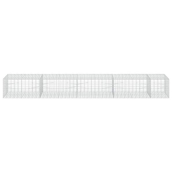 vidaXL Gabión s drôtom 3,5 mm a sieťou 5x10 cm 450x100x50 cm – Obrázok 3