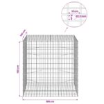 vidaXL Gabión s drôtom 3,5 mm a sieťou 5x10 cm 100x100x100 cm – Obrázok 6