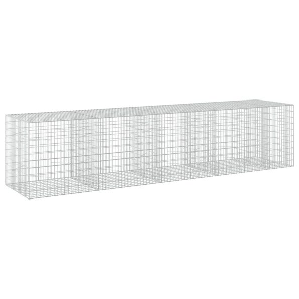 vidaXL Gabión s drôtom 3,5 mm a sieťou 5x10 cm 450x100x100 cm – Obrázok 2