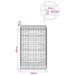 vidaXL Gabión s drôtom 3,5 mm a sieťou 5x10 cm 100x100x150 cm – Obrázok 6