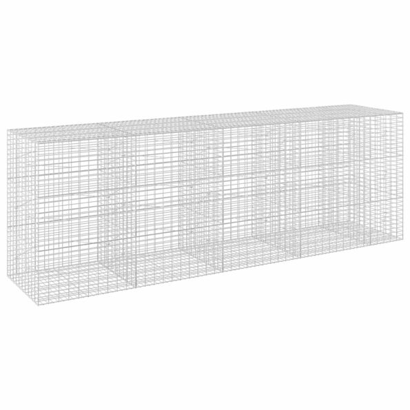 vidaXL Gabión s drôtom 3,5 mm a sieťou 5x10 cm 450x100x150 cm – Obrázok 2