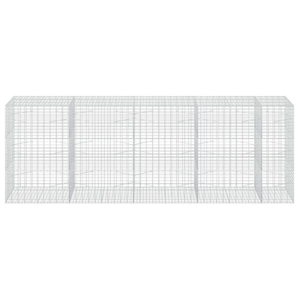 vidaXL Gabión s drôtom 3,5 mm a sieťou 5x10 cm 450x100x150 cm – Obrázok 3