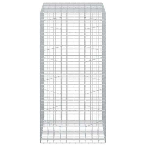 vidaXL Gabión s drôtom 3,5 mm a sieťou 5x10 cm 100x100x200 cm – Obrázok 4
