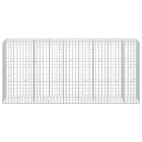 vidaXL Gabión s drôtom 3,5 mm a sieťou 5x10 cm 450x100x200 cm – Obrázok 3
