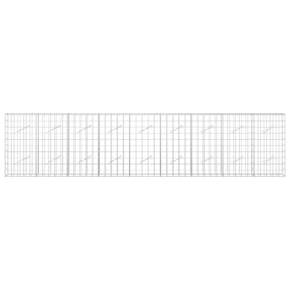 vidaXL Gabión s drôtom 3,5 mm a sieťou 10x10 cm 450x10x100 cm – Obrázok 3
