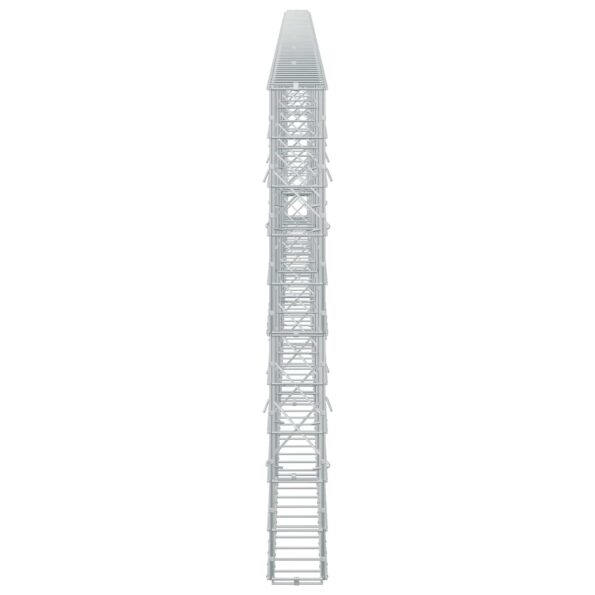 vidaXL Gabión s drôtom 3,5 mm a sieťou 10x10 cm 700x10x100 cm – Obrázok 4