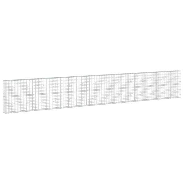 vidaXL Gabión s drôtom 3,5 mm a sieťou 10x10 cm 700x20x100 cm – Obrázok 2