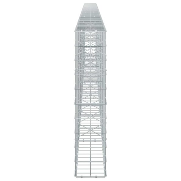 vidaXL Gabión s drôtom 3,5 mm a sieťou 10x10 cm 700x20x100 cm – Obrázok 4