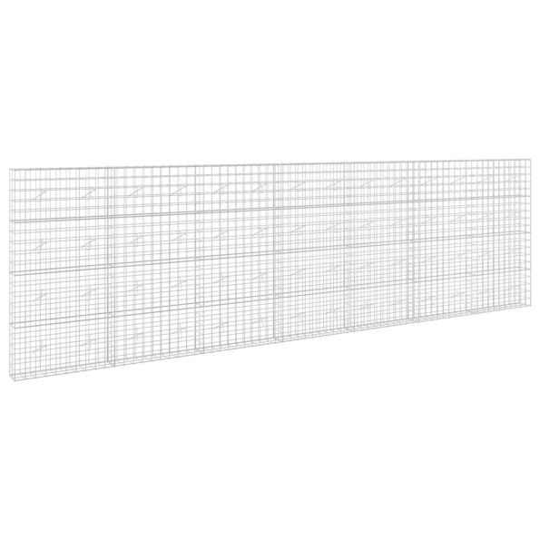 vidaXL Gabión s drôtom 3,5 mm a sieťou 10x10 cm 700x20x200 cm – Obrázok 2
