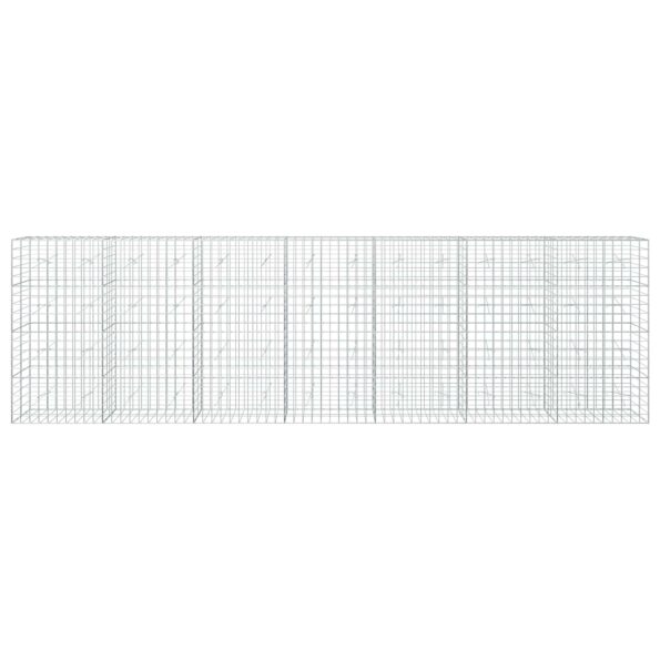vidaXL Gabión s drôtom 3,5 mm a sieťou 10x10 cm 700x20x200 cm – Obrázok 3