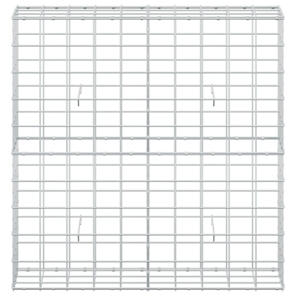 vidaXL Gabión s drôtom 3,5 mm a sieťou 10x10 cm 100x30x100 cm – Obrázok 3